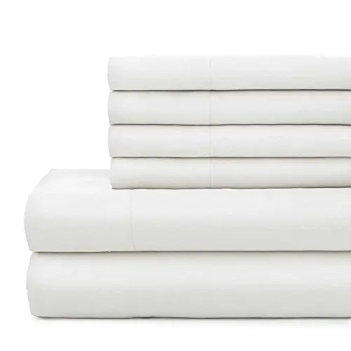 High Quality Top Grade Luxury Bedding Queen Set Solid Pattern White 100% Cotton Hotel Linen Bed Sheet 300tc Customized Wedding