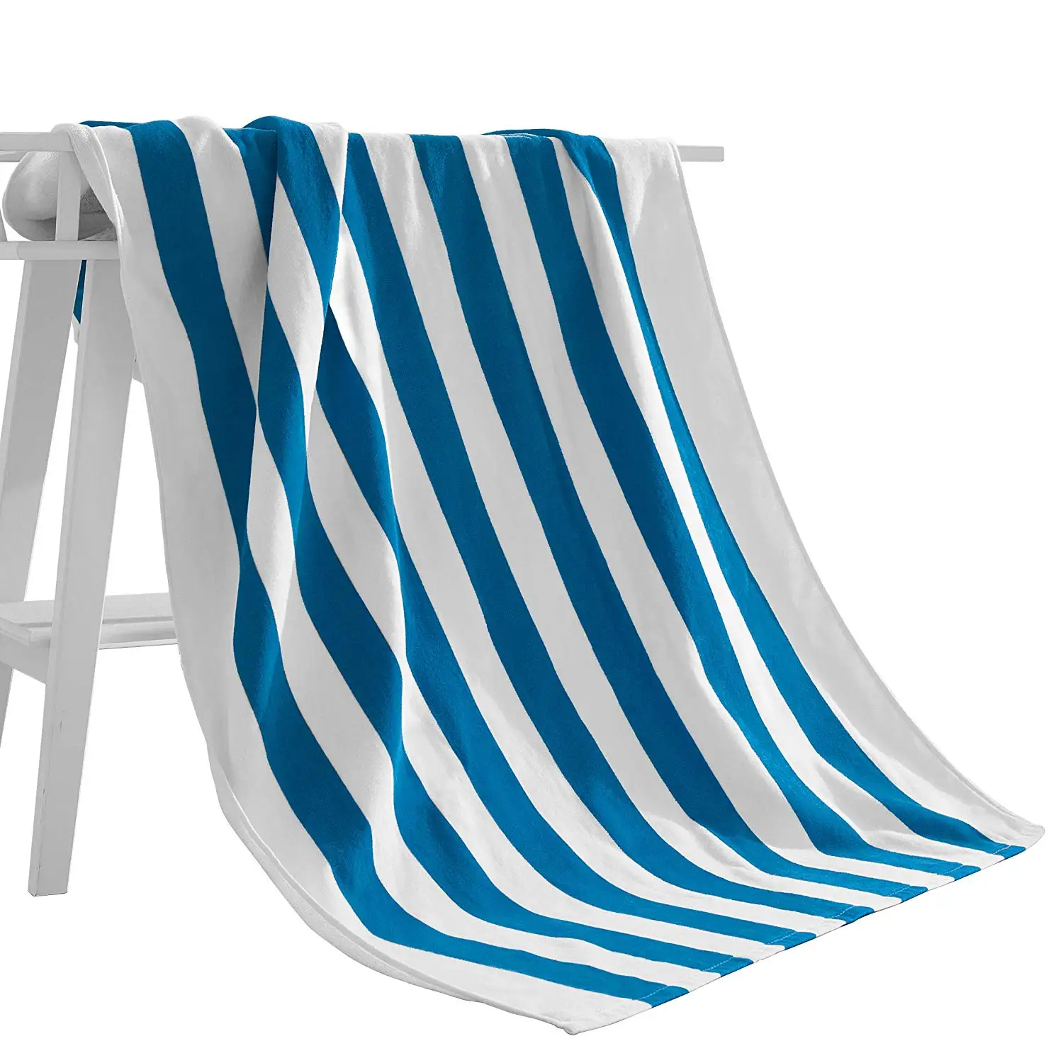 High Quality 100% Cotton Terry Towels Custom Woven Luxury Hotel Bath Stripe Beach Towels Quick-dry Compressed Wholesale Bulk For