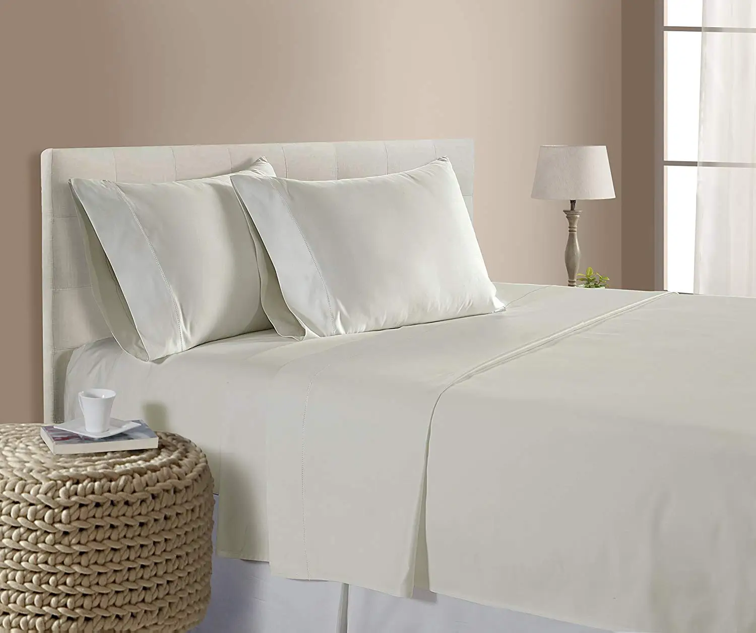 Star Hotel Bedding Set 100% Luxury Linen Cotton White Embroidery China Wholesale 4pcs Customized Size Combed Plain Solid Striped
