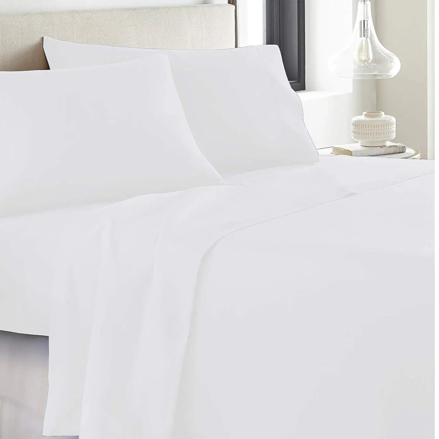 Factory 100% Egyptian Cotton 600tc With Dubai Hotel Sets Hot Good Quantity Bed Sheet Material Cheap Price
