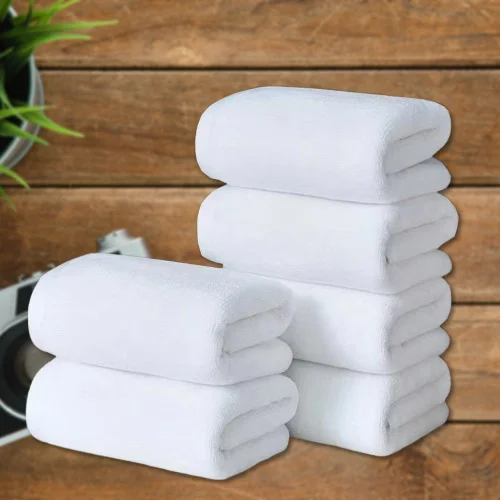 Luxury Wholesale Hotel Home White Small Personalized Hanging Fashion Guangdong Factory Compressed Colored Hand Towel Bath Towel