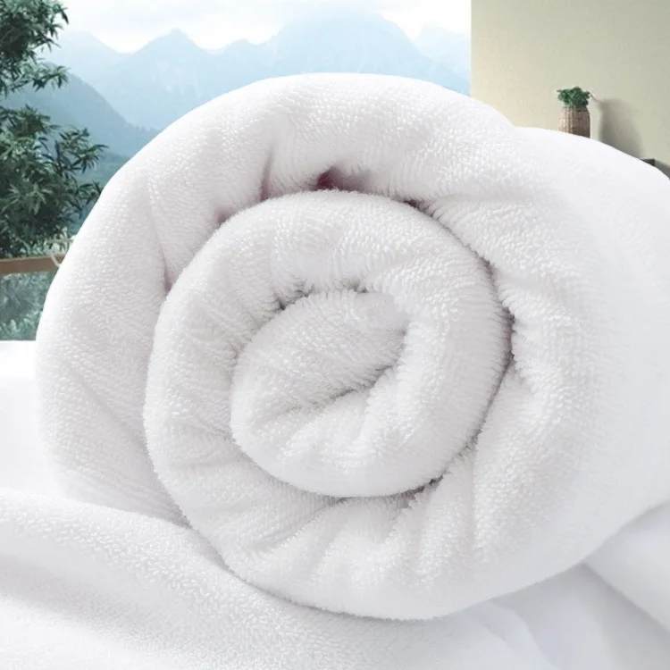 Eco-friendly Jacquard Logo White Cotton Bath Robe Towel Disposable Compressed 5 Star Hotel Quality China Wholesale Cheap Hand