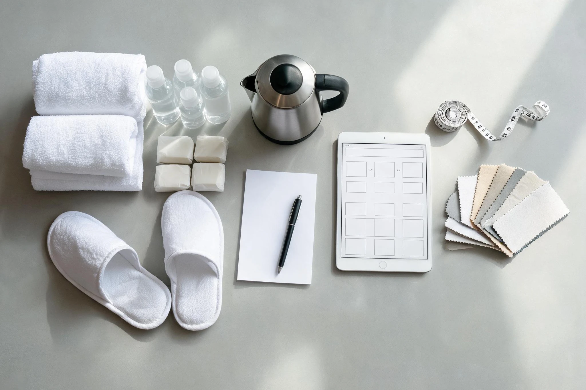 Hotel supplies organized across major commercial categories